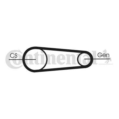 ZESTAW PASKA KLINOWEGO WIELOROWKOWEGO  CONTINENTAL CTAM