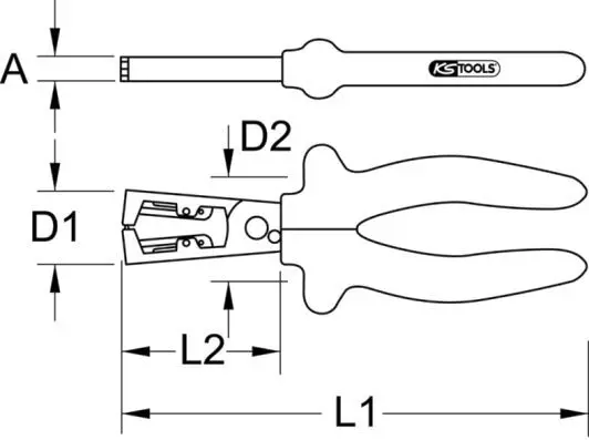 SZCZYPCE DO USUWANIA IZOLACJI  KS TOOLS