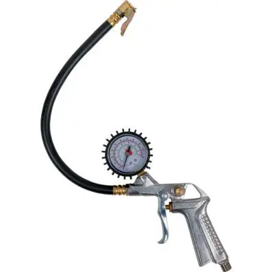 PISTOLET DO POMPOWANIA Z MANOMETREM  KS TOOLS