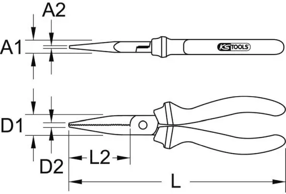 SZCZYPCE PŁASKIE, KOMBINERKI  KS TOOLS