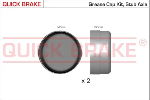 POKRYWA ŁOŻYSKA PIASTY TYŁ  QUICK BRAKE