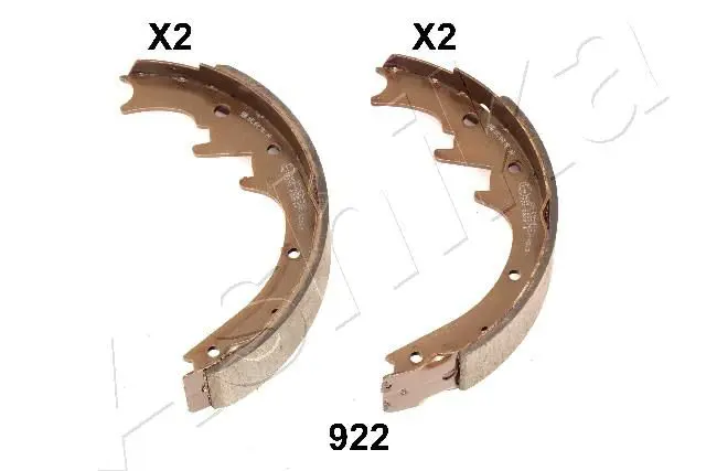 Ashika Kit Ganasce Freno Posteriori 55-00-013 | Compatibile Con Nissan Micra III E Note | Diametro 200mm, Larghezza 38mm