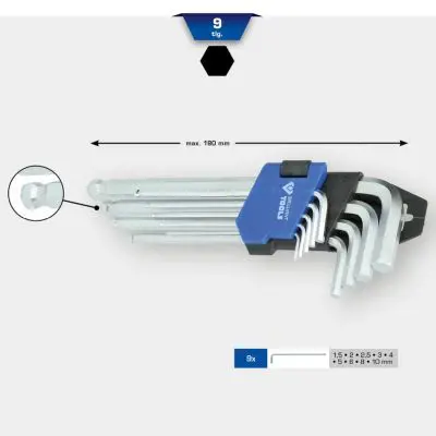 ZESTAW WKRĘTAKÓW ŁAMANYCH  KS TOOLS
