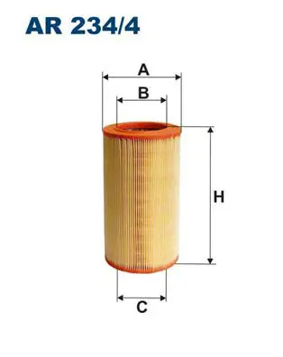 AR 234/4 FILTRON Filtro aria 148 mm, Cartuccia filtro | AUTODOC