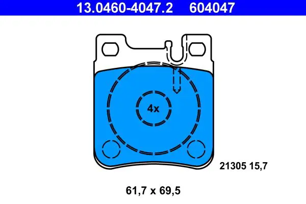 Meyle Kit Pastiglie Freno Posteriori Per Mercedes-Benz Classe C, E, SLK, CLK - Set Assale