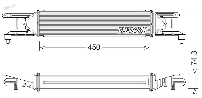 CHŁODNICA POWIETRZA INTERCOOLER  DENSO